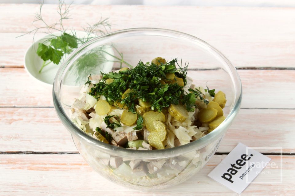 Картофельный салат с бужениной - Шаг 9