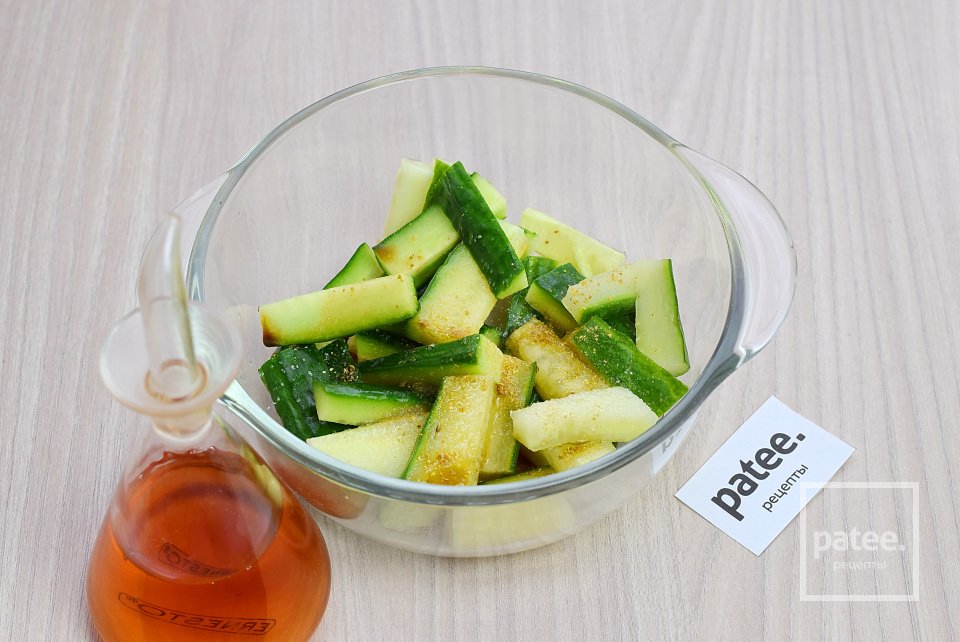 Корейский салат из свинины и огурца - Шаг 4