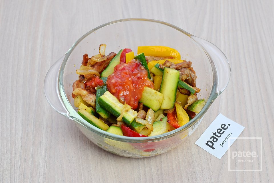 Корейский салат из свинины и огурца - Шаг 11