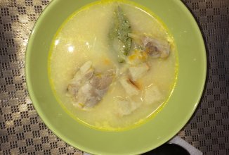 Куриная лапша с сырком