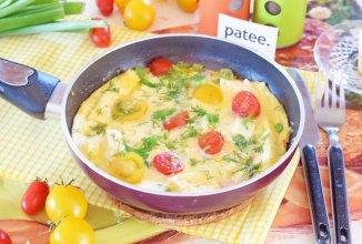 Омлет с тостовым хлебом