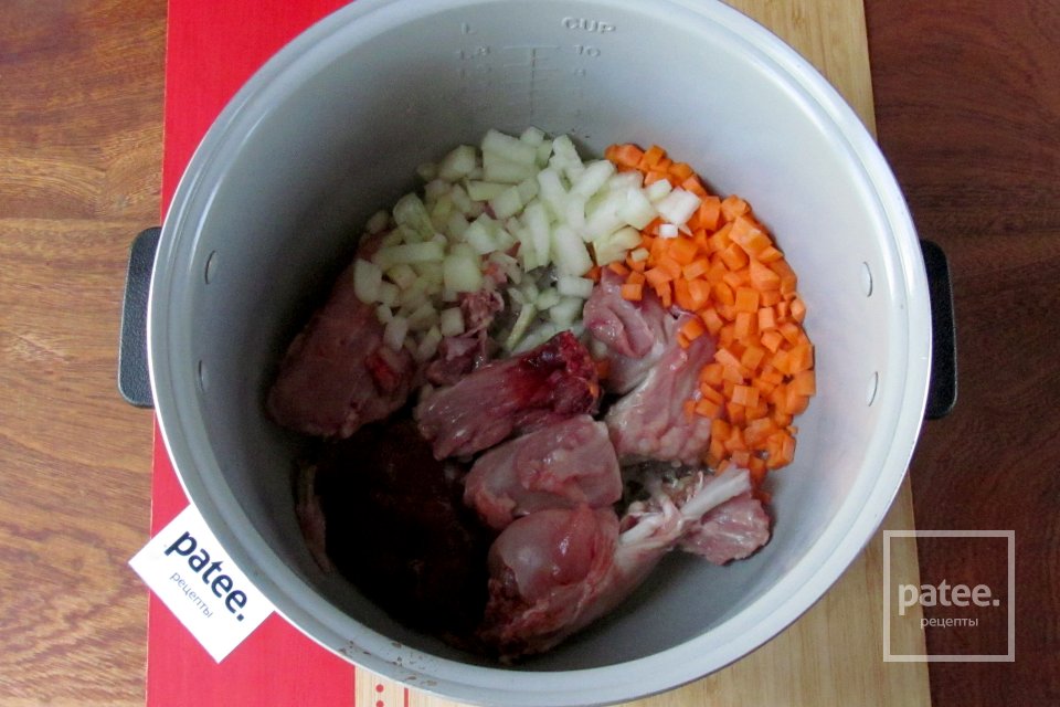 Суп из кролика с саго в мультиварке - Шаг 6