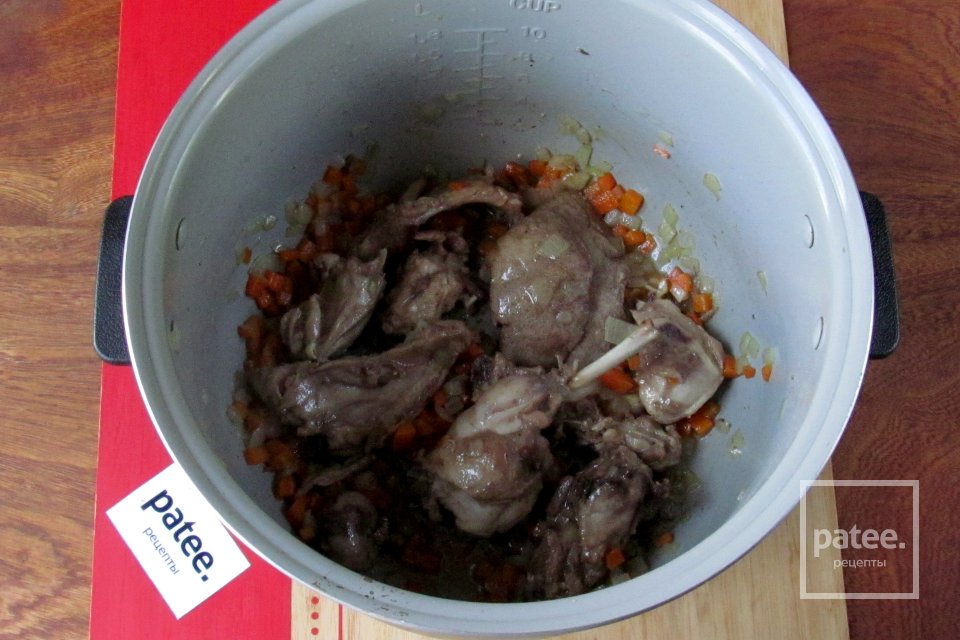 Суп из кролика с саго в мультиварке - Шаг 7