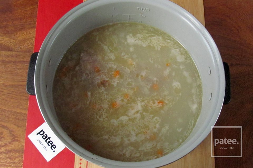 Суп из кролика с саго в мультиварке - Шаг 12