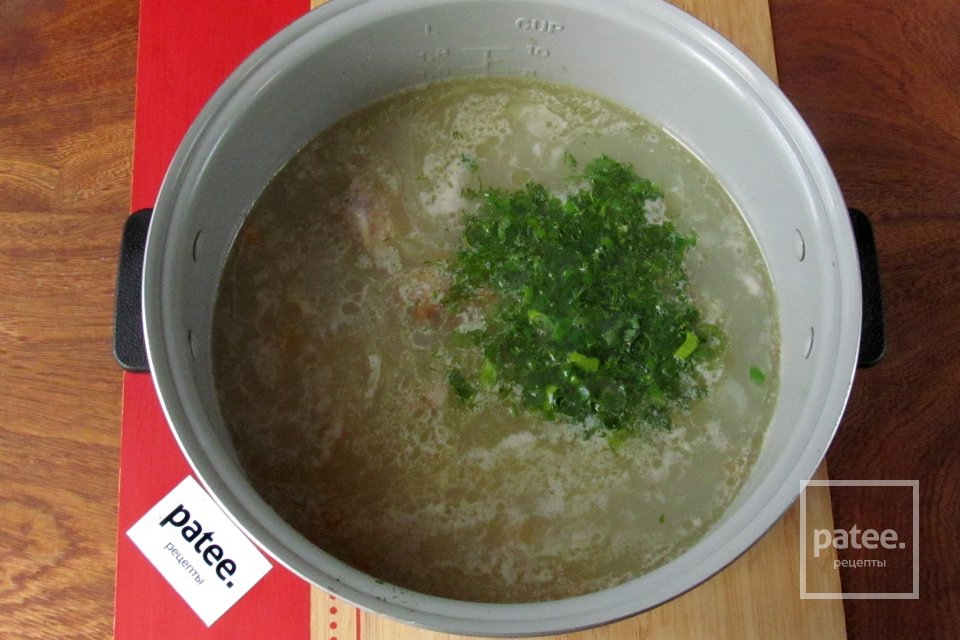 Суп из кролика с саго в мультиварке - Шаг 13