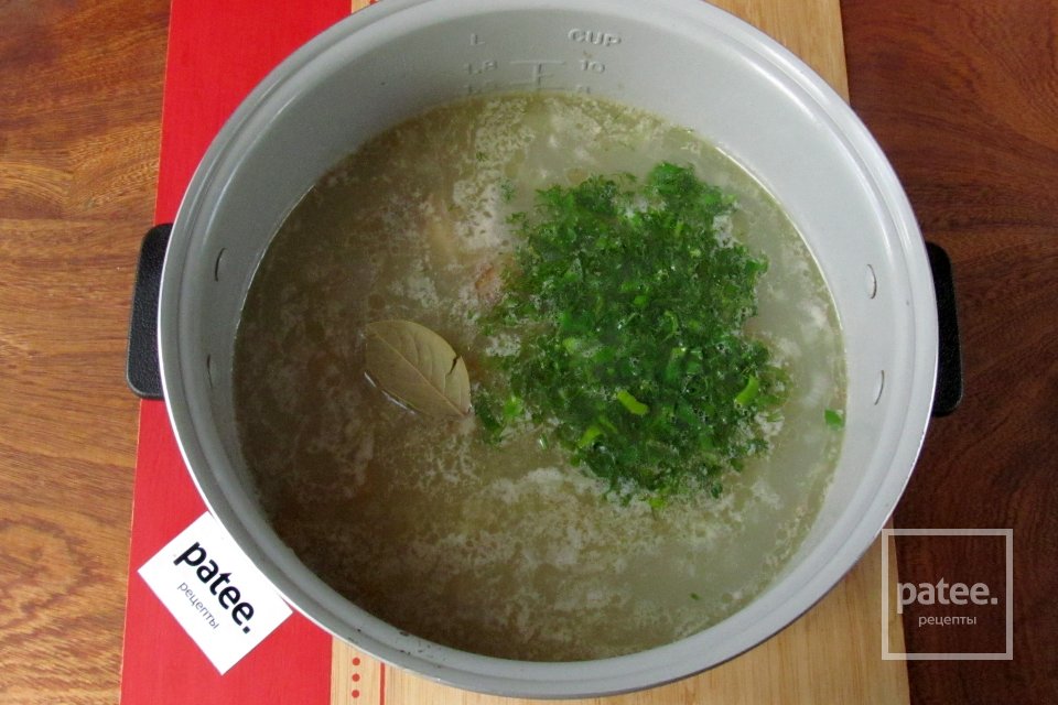 Суп из кролика с саго в мультиварке - Шаг 14