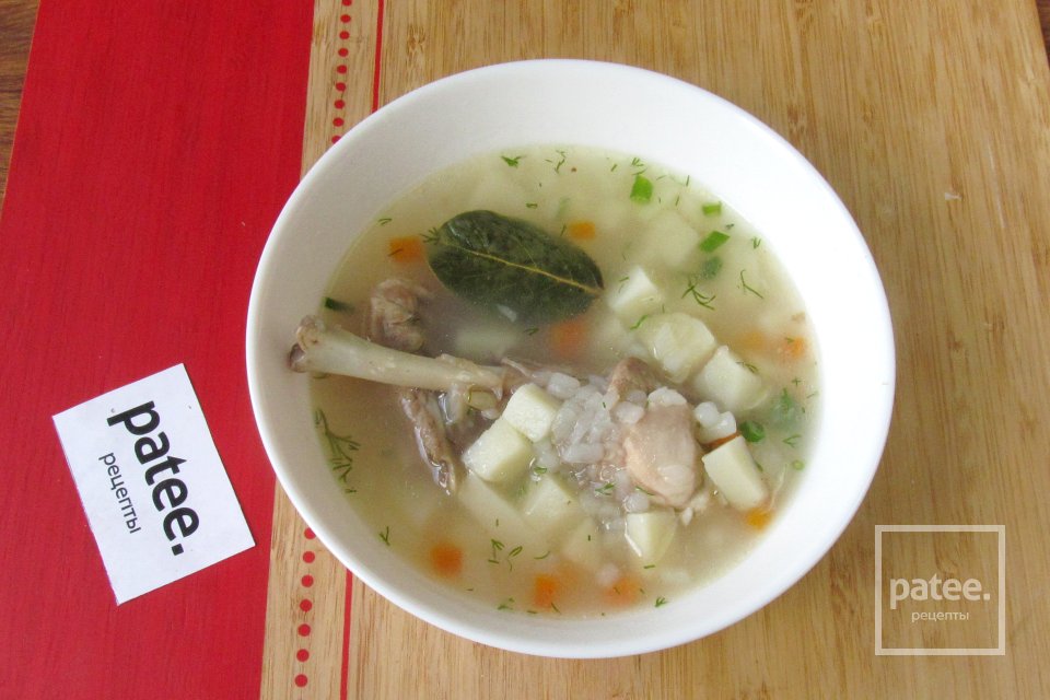 Суп из кролика с саго в мультиварке - Шаг 16