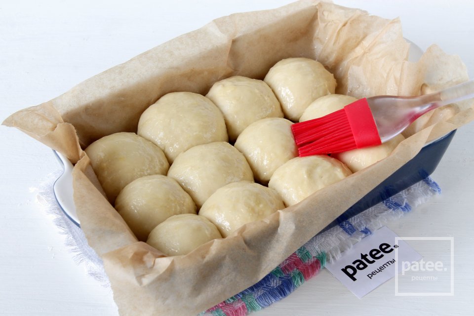 Пампушки с чесноком и зеленью - Шаг 12