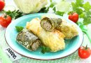 Рулетики из молодой капусты с фаршем в мультиварке