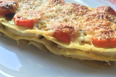 Вегетарианская лазанья - приготовление
