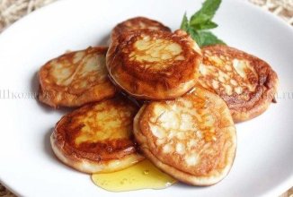 Сырники из творога с бананом