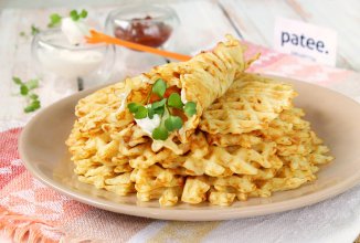 Овощные вафли на кефире