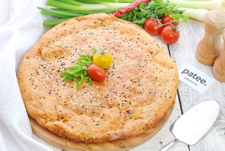 Капустный заливной пирог на майонезе