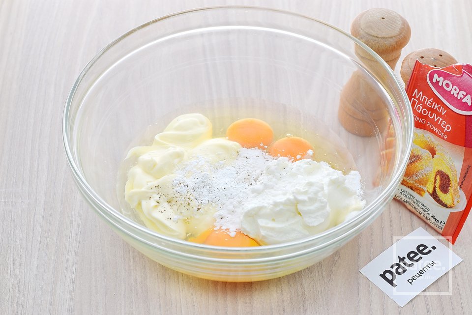 Капустный заливной пирог на майонезе - Шаг 11