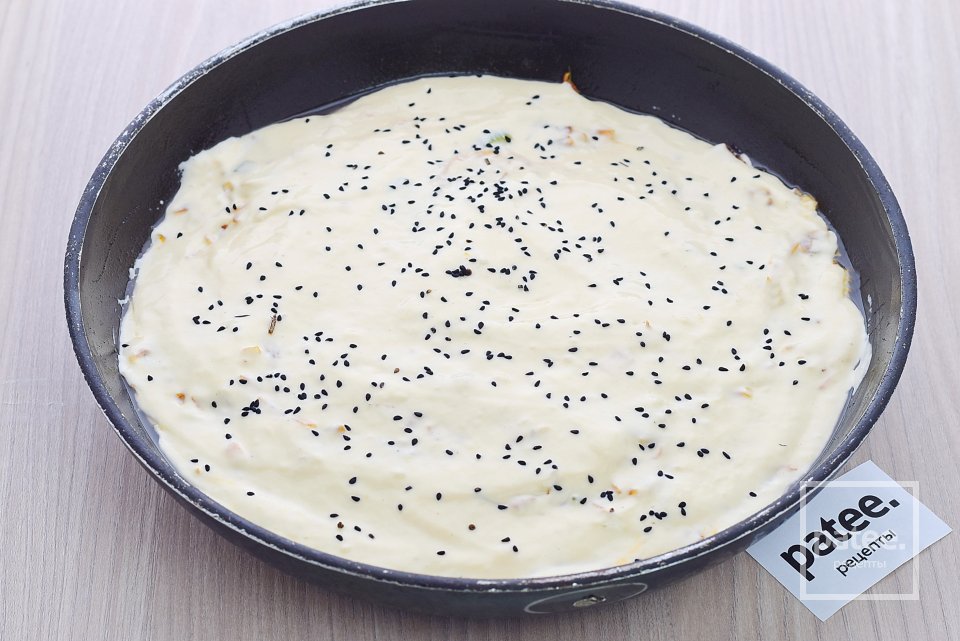 Капустный заливной пирог на майонезе - Шаг 15