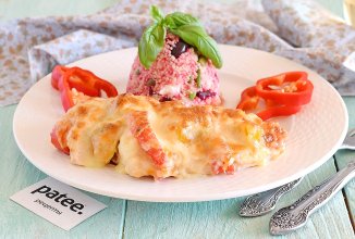 Куриное филе запеченное с болгарским перцем