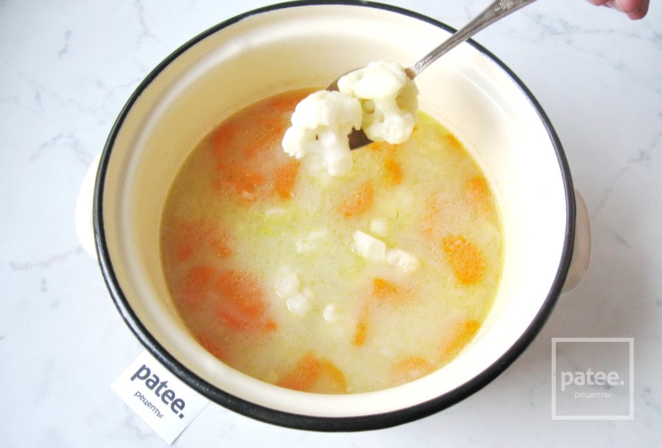 Куриный суп с цветной капустой и брокколи - Шаг 9