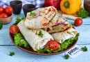 Шаурма с курицей и овощами