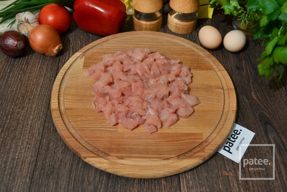 Шаурма с курицей и овощами - Шаг 2