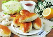 Пирожки с капустой и грибами