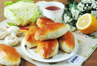 Пирожки с капустой и грибами