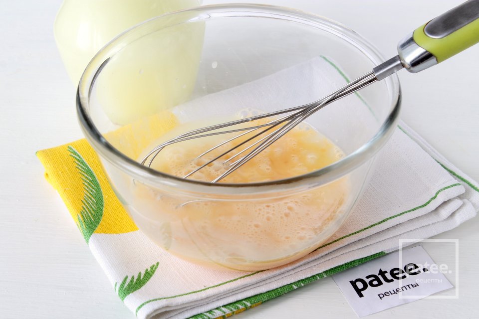 Блины на сыворотке с зеленью и семенами льна - Шаг 5