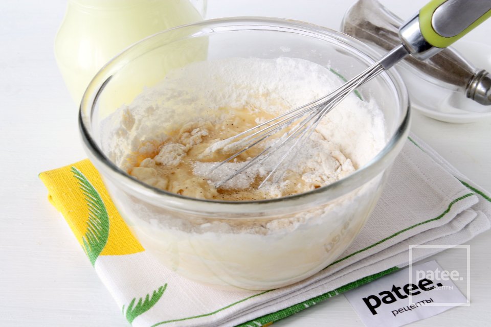 Блины на сыворотке с зеленью и семенами льна - Шаг 7