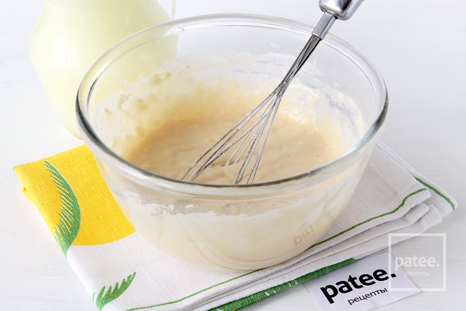 Блины на сыворотке с зеленью и семенами льна - Шаг 8