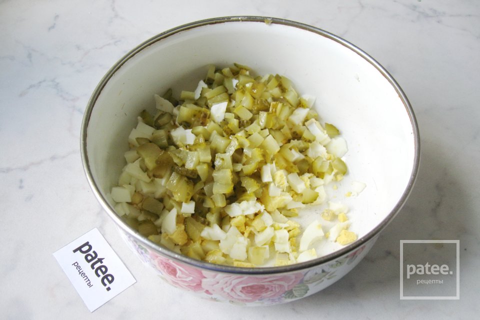 Салат с ветчиной и сыром - Шаг 3