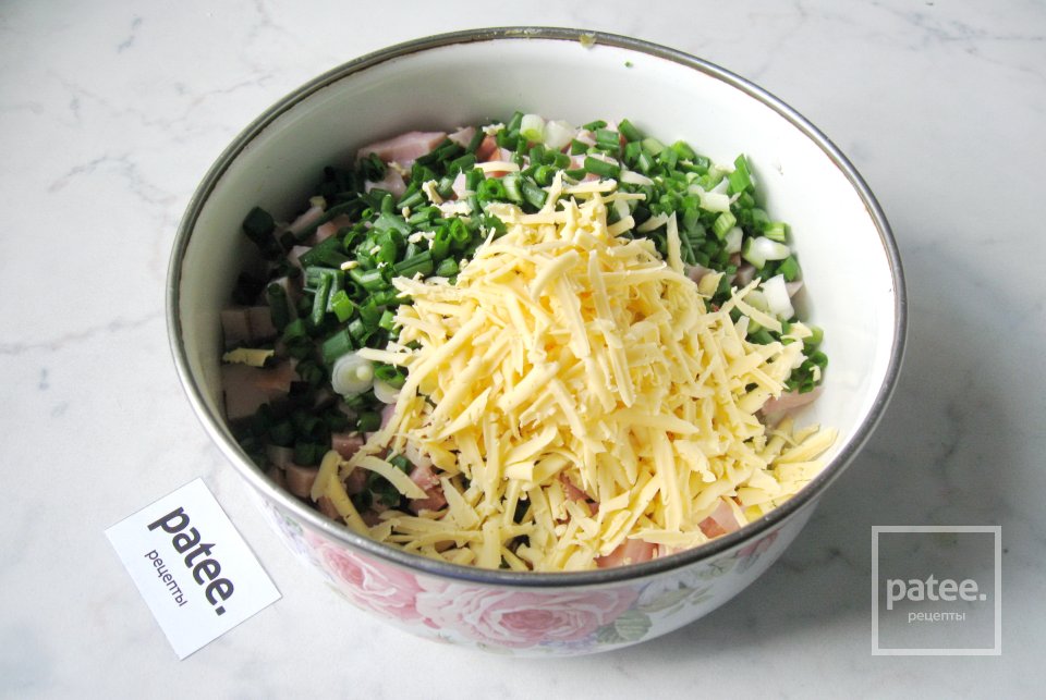 Салат с ветчиной и сыром - Шаг 6