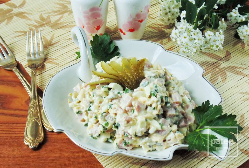 Салат с ветчиной и сыром - Шаг 12