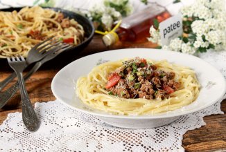 Спагетти с фаршем