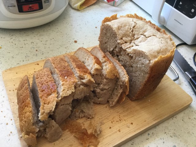 Вкусный безгютеновый хлеб в хлебопечке