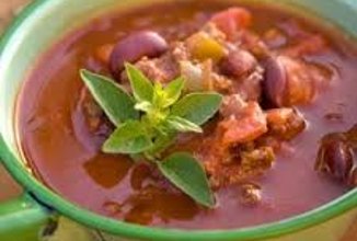 Мексиканский фасолевый суп с чили