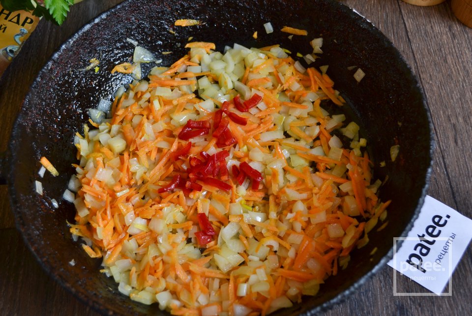 Грибной суп с перловой крупой - Шаг 7