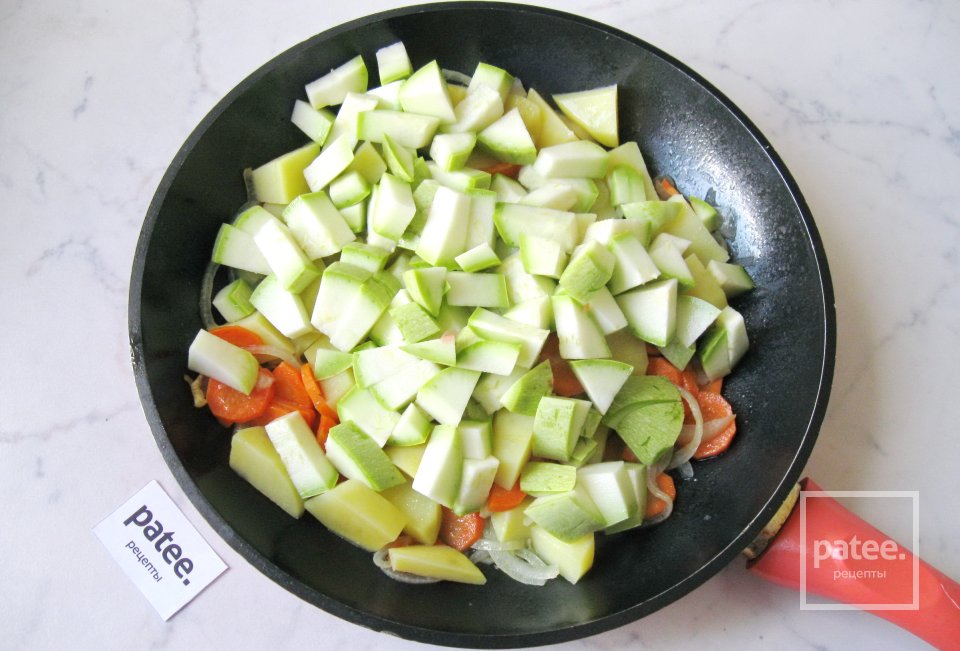 Кабачки с картофелем и ветчиной в сметане - Шаг 5