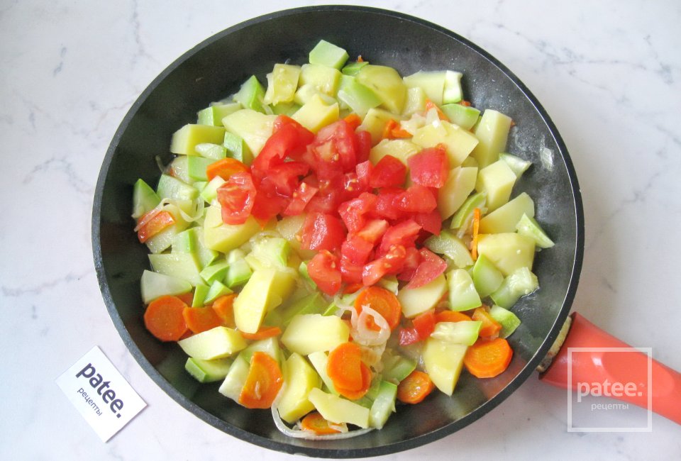 Кабачки с картофелем и ветчиной в сметане - Шаг 6