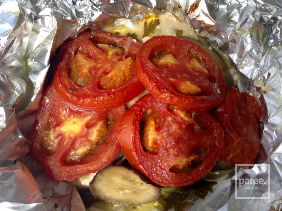 Запечённый с овощами сыр Фета "Cyprus - style" - Шаг 8