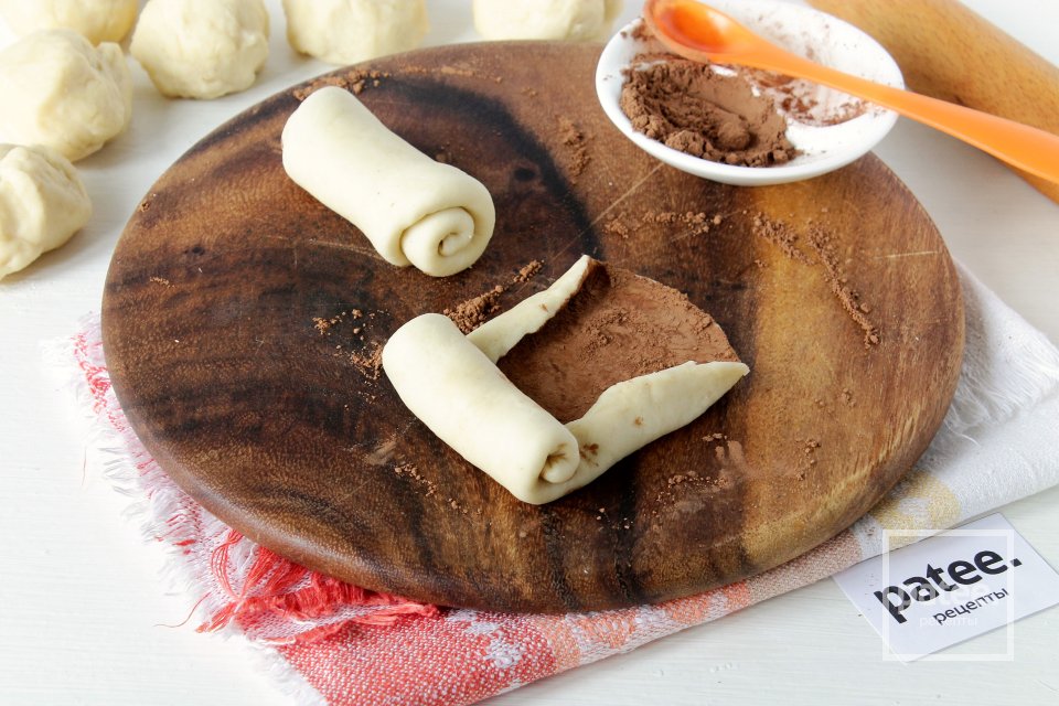 Дрожжевые булочки с какао - Шаг 11