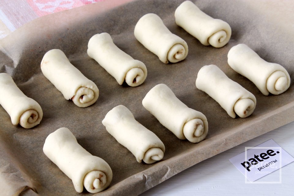 Дрожжевые булочки с какао - Шаг 12