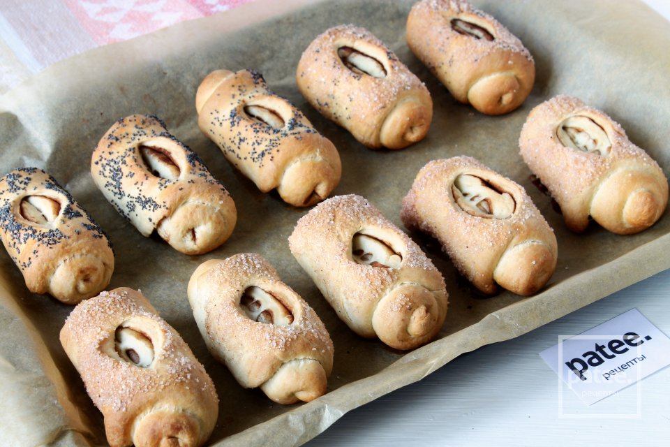 Дрожжевые булочки с какао - Шаг 15