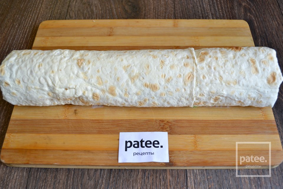 Рулет из лаваша с шампиньонами и сыром - Шаг 15