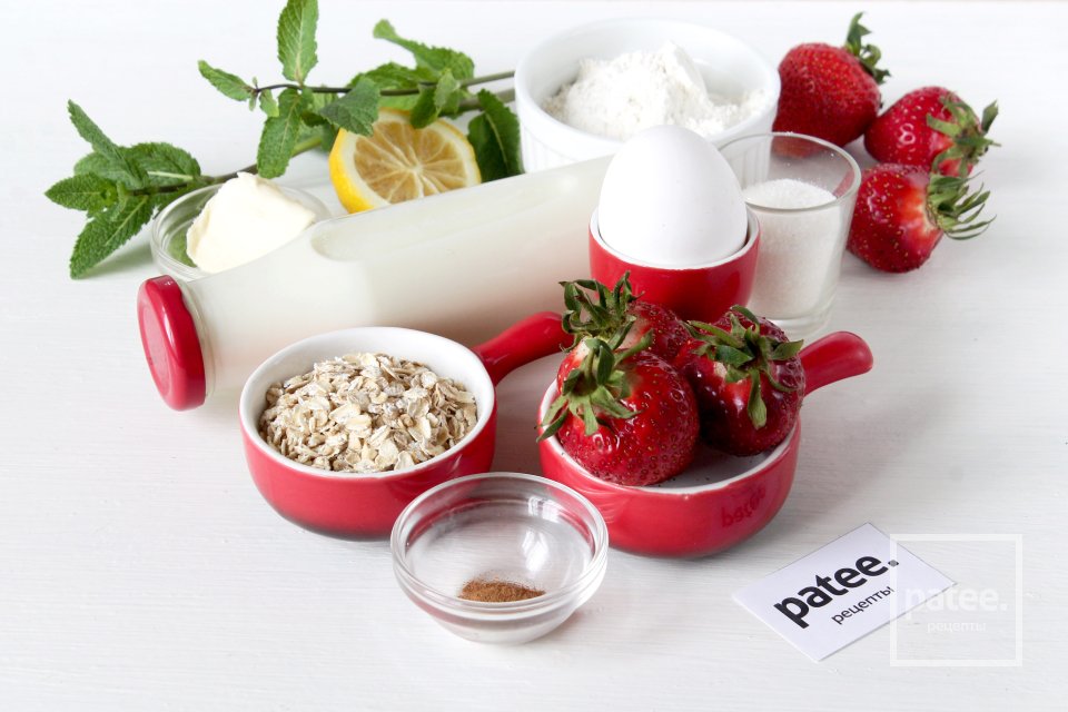 Овсяные вафли с клубничной сальсой - Шаг 1