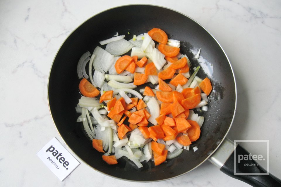 Кабачки с грибами и рисом - Шаг 3