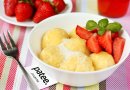 Ленивые вареники с клубникой