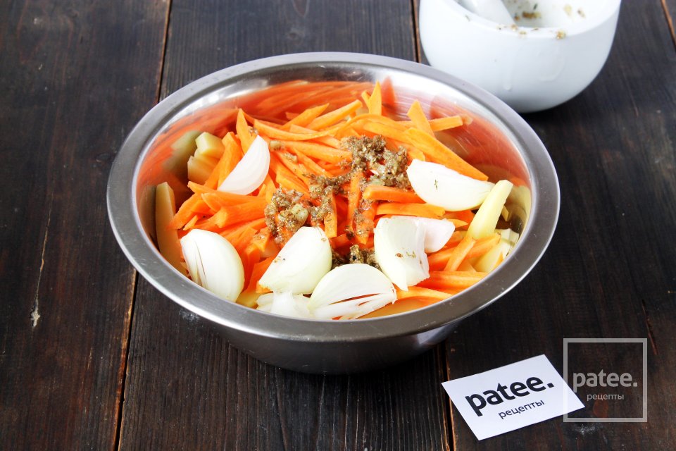 Морская рыба с пряным картофелем в духовке - Шаг 8