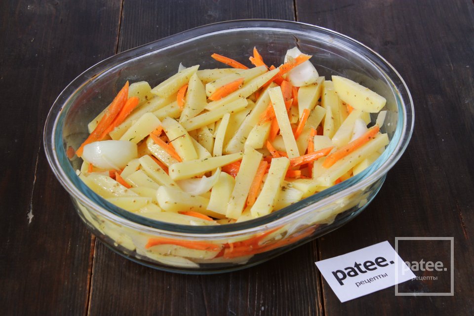 Морская рыба с пряным картофелем в духовке - Шаг 9