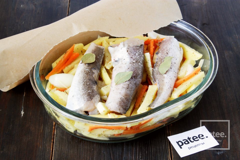 Морская рыба с пряным картофелем в духовке - Шаг 11