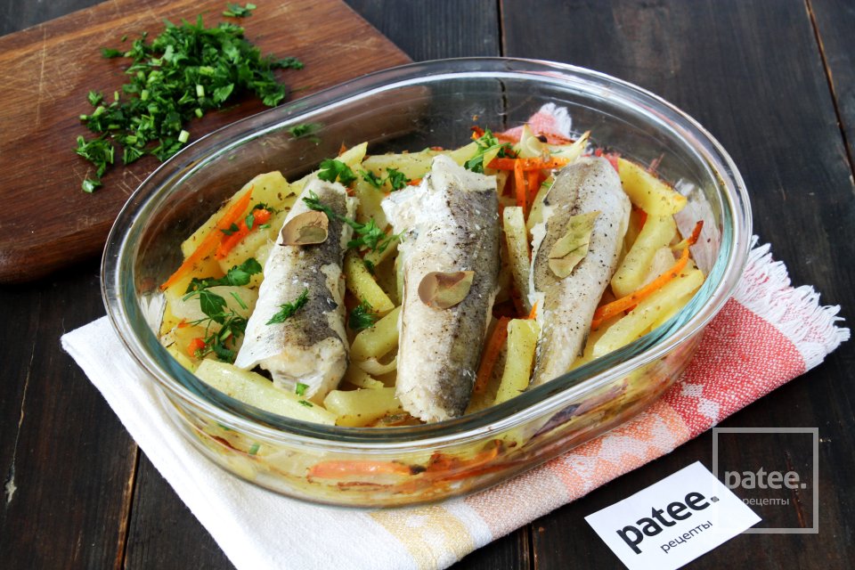 Морская рыба с пряным картофелем в духовке - Шаг 12