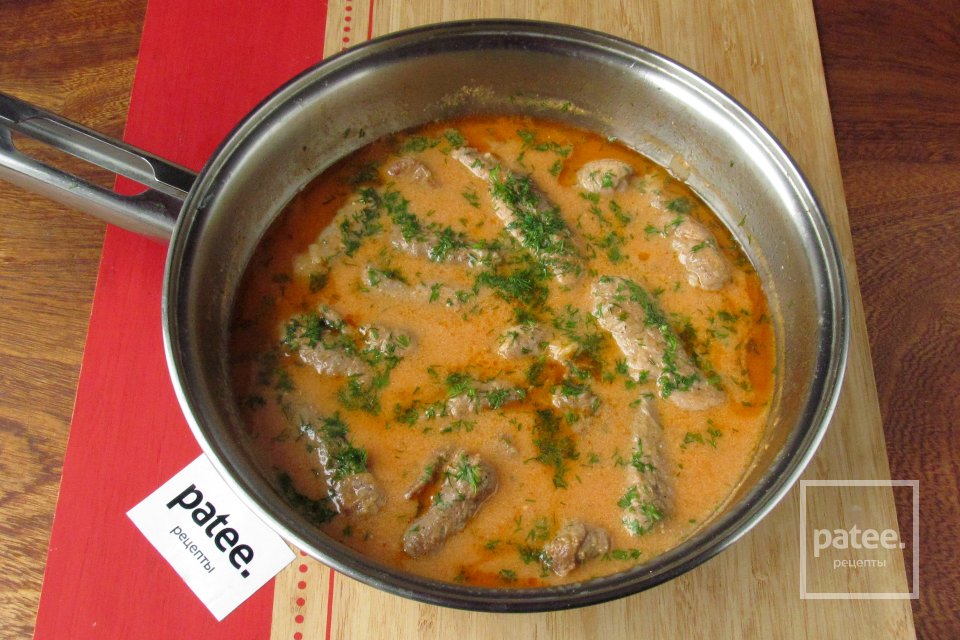 Мясные пальчики с ветчиной в соусе - Шаг 19